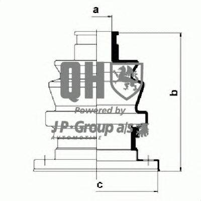 Комплект пылника, приводной вал JP GROUP QJB777