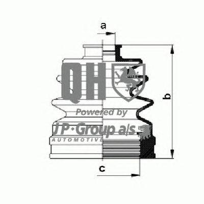 Комплект пылника, приводной вал JP GROUP QJB276