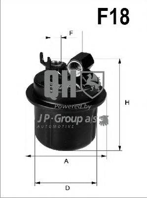 Топливный фильтр JP GROUP QFF0242