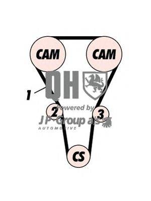 Комплект ремня ГРМ JP GROUP QBK403