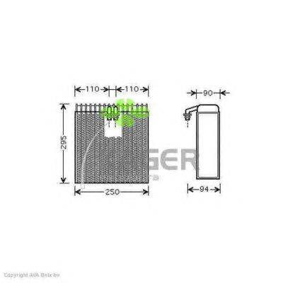 Испаритель, кондиционер KAGER 94-5660