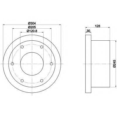 Тормозной диск DON CVD570