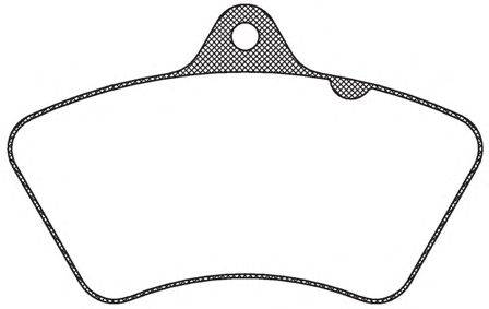 Комплект тормозных колодок, дисковый тормоз KAWE JCA826.00