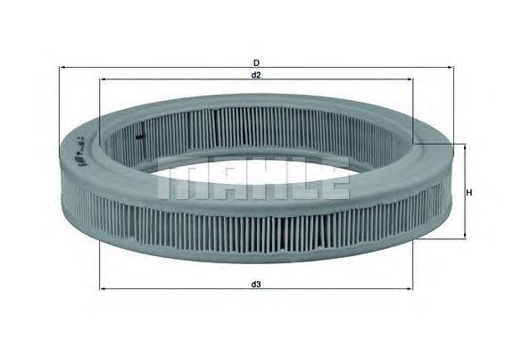 Воздушный фильтр MAHLE ORIGINAL LX 621