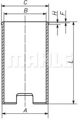 Гильза цилиндра MAHLE ORIGINAL 029 WV 13