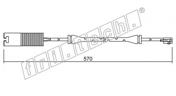 Сигнализатор, износ тормозных колодок fri.tech. SU.208