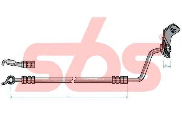 Тормозной шланг sbs 1330853485