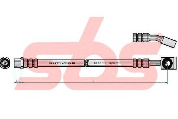 Тормозной шланг sbs 1330853679