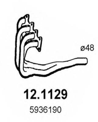 Труба выхлопного газа ASSO 12.1129