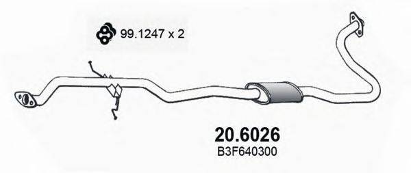 Средний глушитель выхлопных газов IMASAF 450506