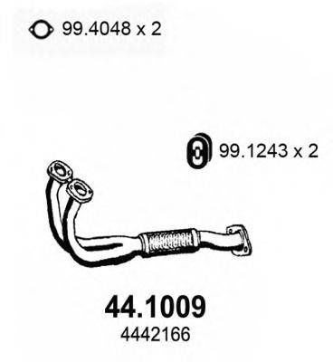 Труба выхлопного газа ASSO 44.1009