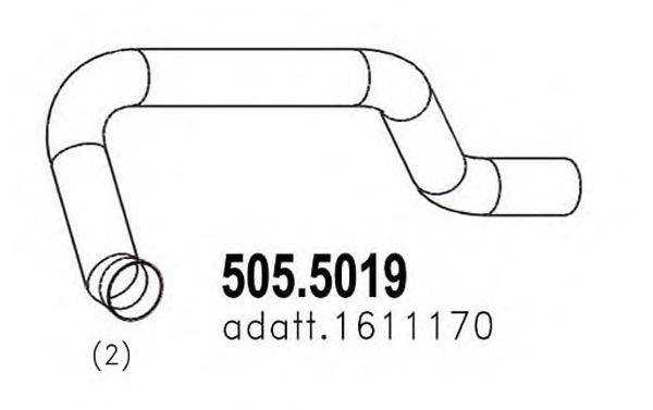 Труба выхлопного газа ASSO 505.5019