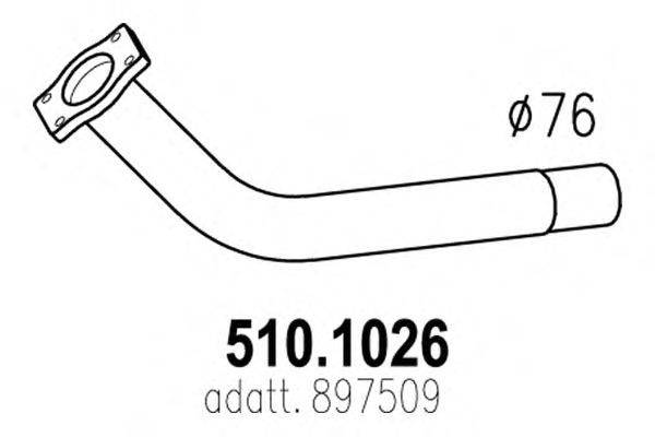 Труба выхлопного газа IMASAF 755001