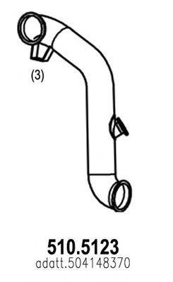 Труба выхлопного газа ASSO 510.5123