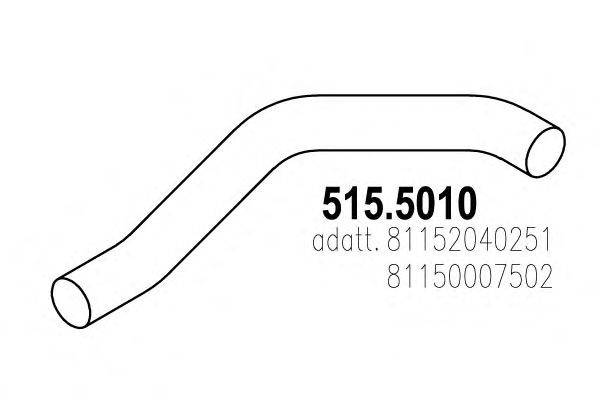 Труба выхлопного газа ASSO 515.5010