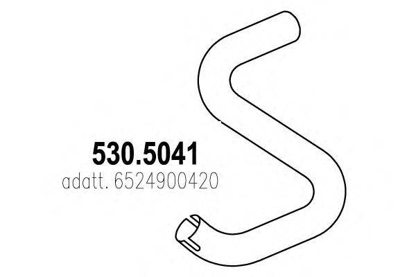 Труба выхлопного газа ASSO 530.5041