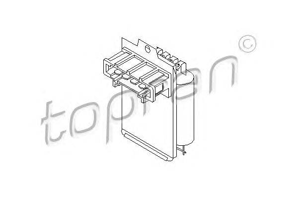 Сопротивление, вентилятор салона TOPRAN 104 116