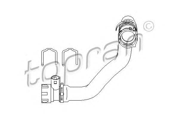 Шланг радиатора TOPRAN 501564