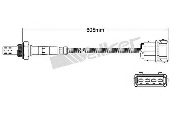 Лямбда-зонд WALKER PRODUCTS 250-23013