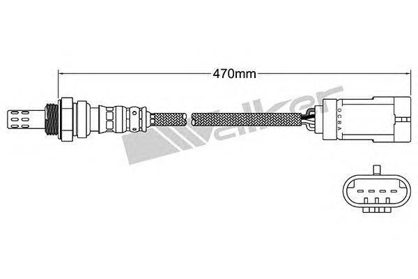 Лямбда-зонд WALKER PRODUCTS 250-24568