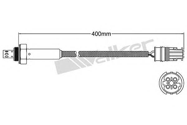 Лямбда-зонд WALKER PRODUCTS 250-24516