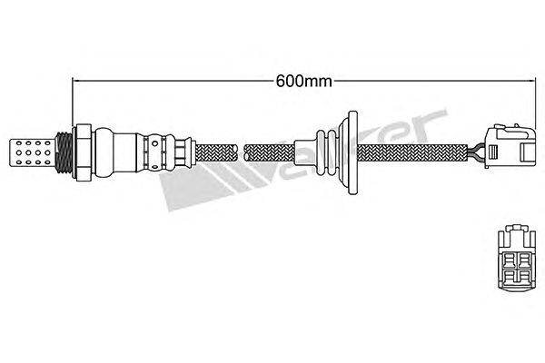 Лямбда-зонд WALKER PRODUCTS 250-24968