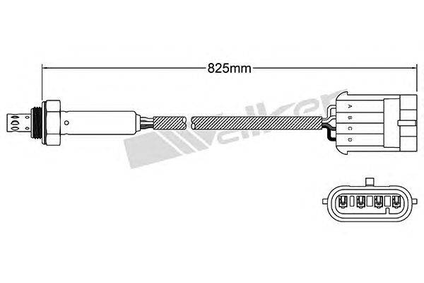 Лямбда-зонд WALKER PRODUCTS 250-24803