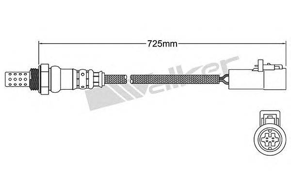 Лямбда-зонд WALKER PRODUCTS 250-24976