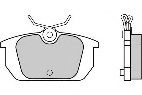 Комплект тормозных колодок, дисковый тормоз E.T.F. 21103