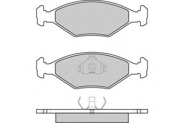 Комплект тормозных колодок, дисковый тормоз E.T.F. 21962