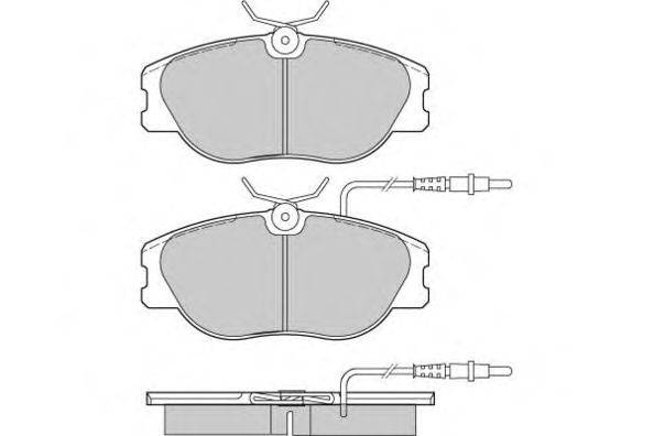 Комплект тормозных колодок, дисковый тормоз E.T.F. 21075
