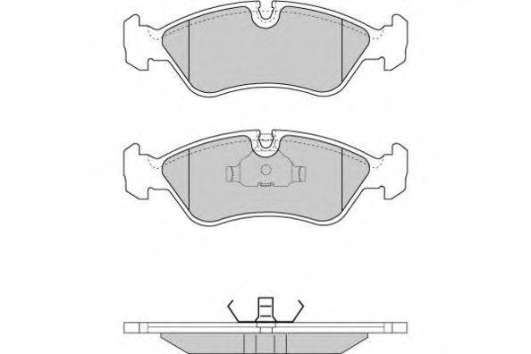 Комплект тормозных колодок, дисковый тормоз E.T.F. 12-0417