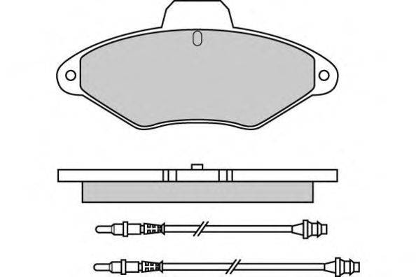 Комплект тормозных колодок, дисковый тормоз E.T.F. 12-0564