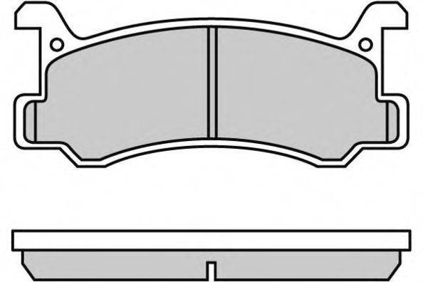 Комплект тормозных колодок, дисковый тормоз E.T.F. 12-0602