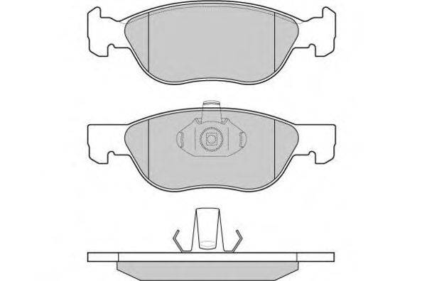 Комплект тормозных колодок, дисковый тормоз E.T.F. 121131