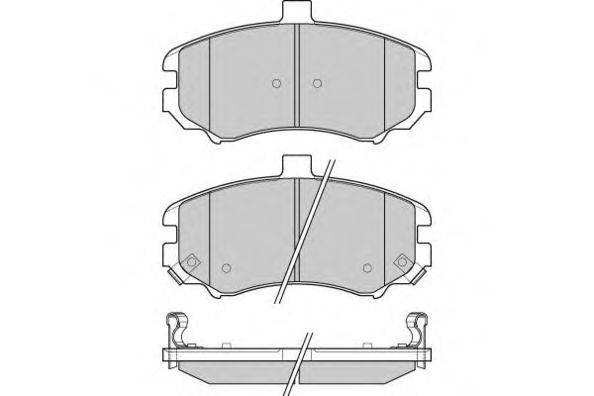 Комплект тормозных колодок, дисковый тормоз E.T.F. 121197