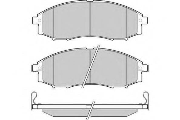 Комплект тормозных колодок, дисковый тормоз E.T.F. 12-1230