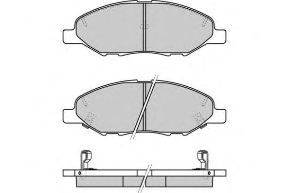 Комплект тормозных колодок, дисковый тормоз E.T.F. 12-1335