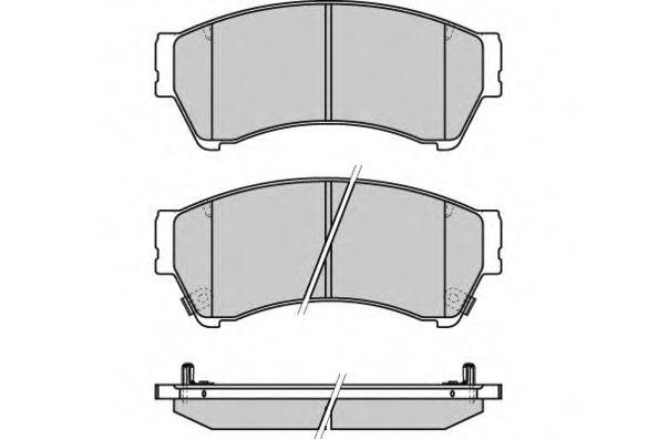 Комплект тормозных колодок, дисковый тормоз E.T.F. 12-1343