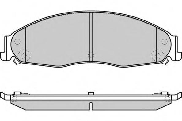 Комплект тормозных колодок, дисковый тормоз E.T.F. 12-1344