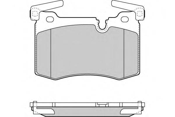 Комплект тормозных колодок, дисковый тормоз E.T.F. 121388