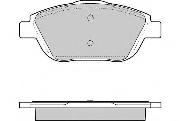 Комплект тормозных колодок, дисковый тормоз E.T.F. 12-1428