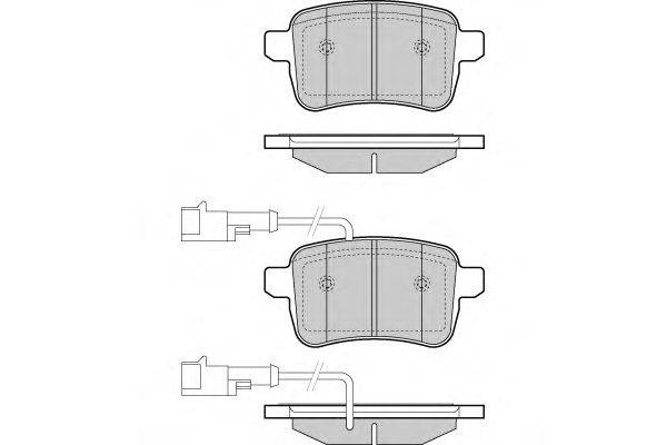 Комплект тормозных колодок, дисковый тормоз E.T.F. 12-1438
