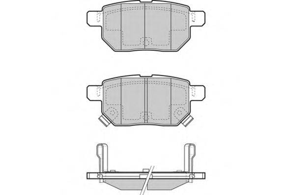 Комплект тормозных колодок, дисковый тормоз E.T.F. 12-1485