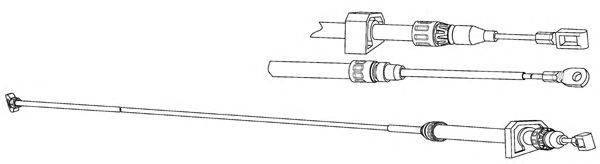 Трос, стояночная тормозная система CEF VW02205