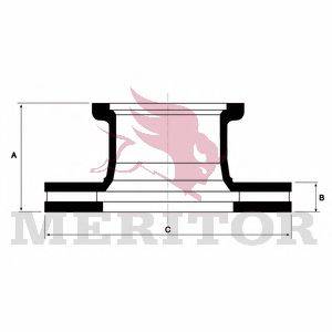 Тормозной диск MERITOR MBR5003