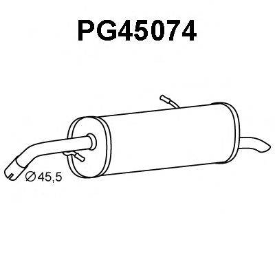 Глушитель выхлопных газов конечный VENEPORTE PG45074