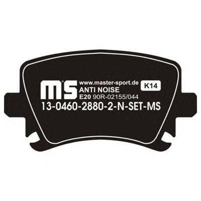 Комплект тормозных колодок, дисковый тормоз MASTER-SPORT 13046028802NSETMS