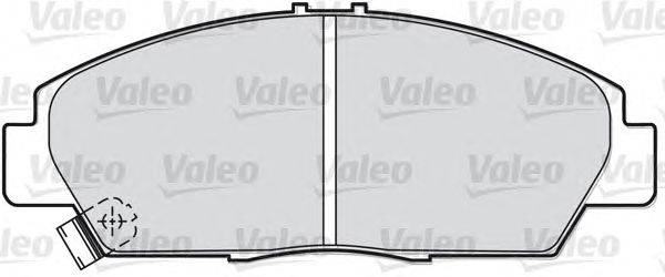 Комплект тормозных колодок, дисковый тормоз VALEO 598056