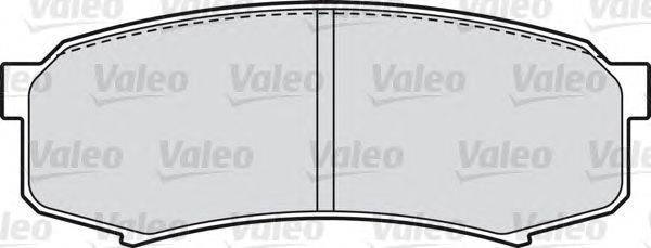 Комплект тормозных колодок, дисковый тормоз VALEO 598777